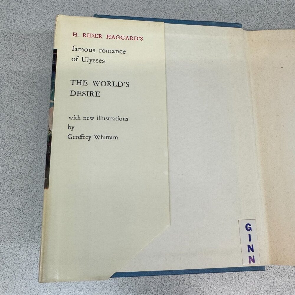 The World's‎ Desire Novel by H. Rider Haggard Hardcover Dust Jacket Illustrated - Picture 4 of 9